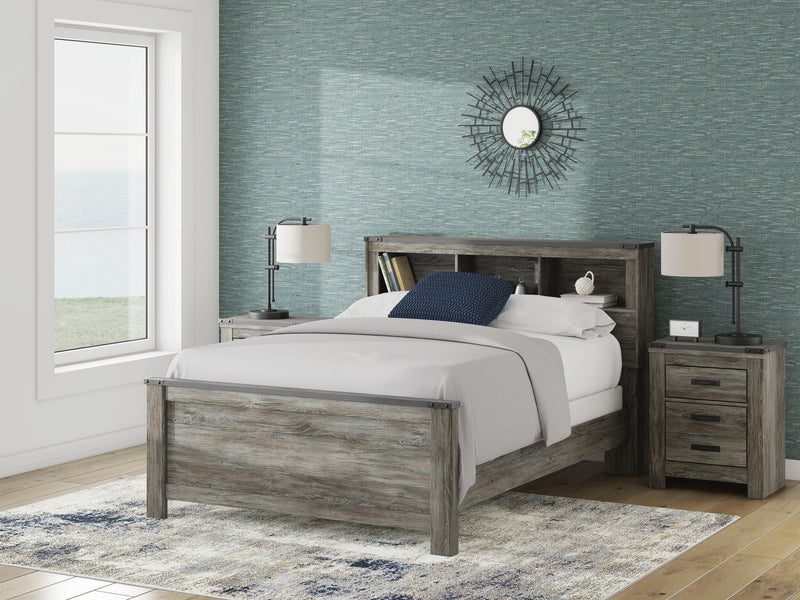 Frandern Queen Bookcase Bed, Dresser and Mirror - B4480B7