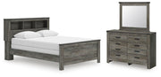 Frandern Queen Bookcase Bed, Dresser and Mirror - B4480B7