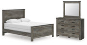 Frandern Queen Panel Bed, Dresser and Mirror - B4480B22