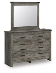 Frandern Queen Panel Bed, Dresser and Mirror - B4480B22