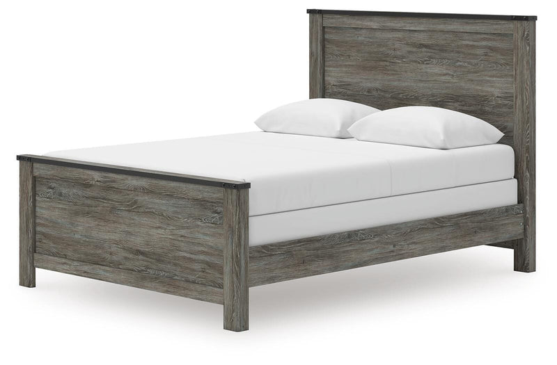 Frandern Queen Panel Bed, Dresser, Mirror, Chest and 2 Nightstands - B4480B29