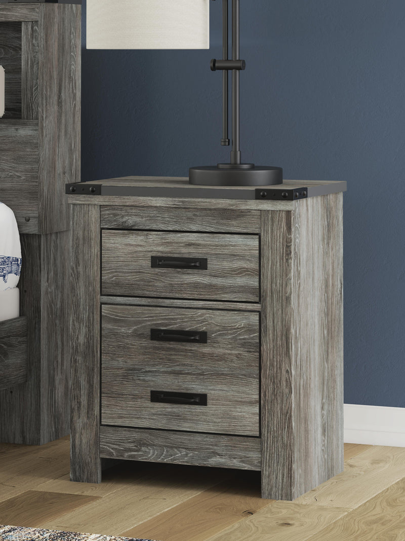 Frandern Queen Panel Bed, Dresser, Mirror, Chest and 2 Nightstands - B4480B29