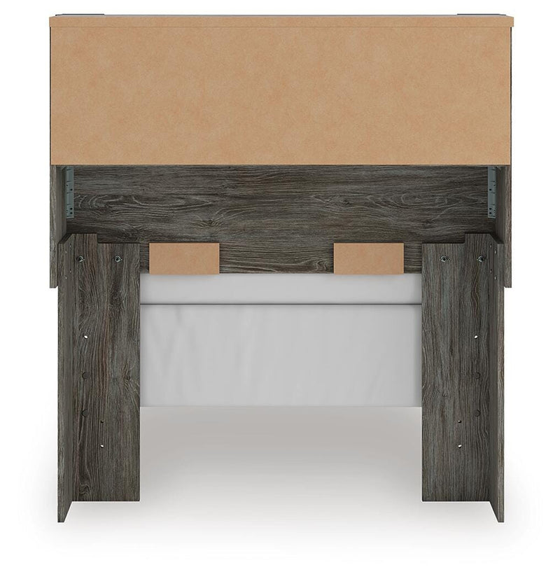 Frandern Twin Bookcase Bed, Dresser and Mirror - B4480B5