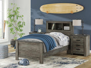 Frandern Twin Bookcase Bed, Dresser and Mirror - B4480B5