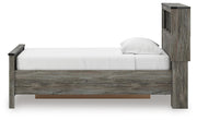 Frandern Twin Bookcase Bed with Storage, Dresser and Mirror - B4480B10