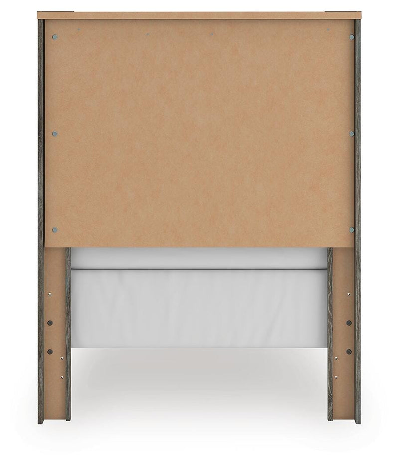 Frandern Twin Panel Bed, Dresser and Mirror - B4480B18