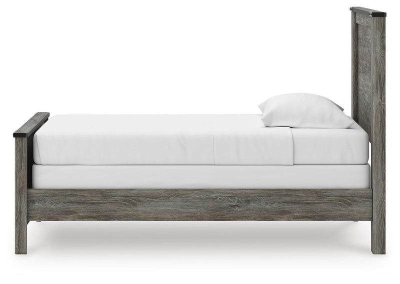 Frandern Twin Panel Bed, Dresser and Mirror - B4480B18