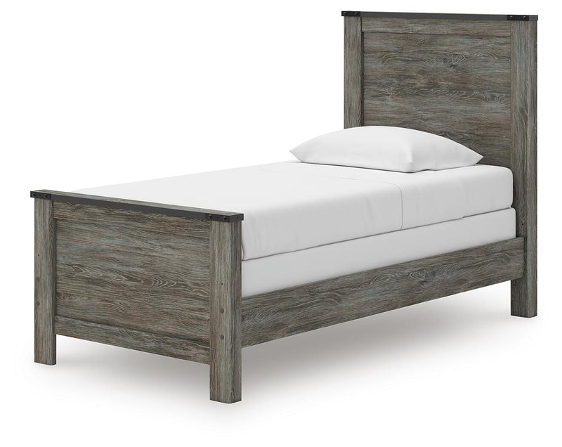 Frandern Twin Panel Bed, Dresser and Mirror - B4480B18