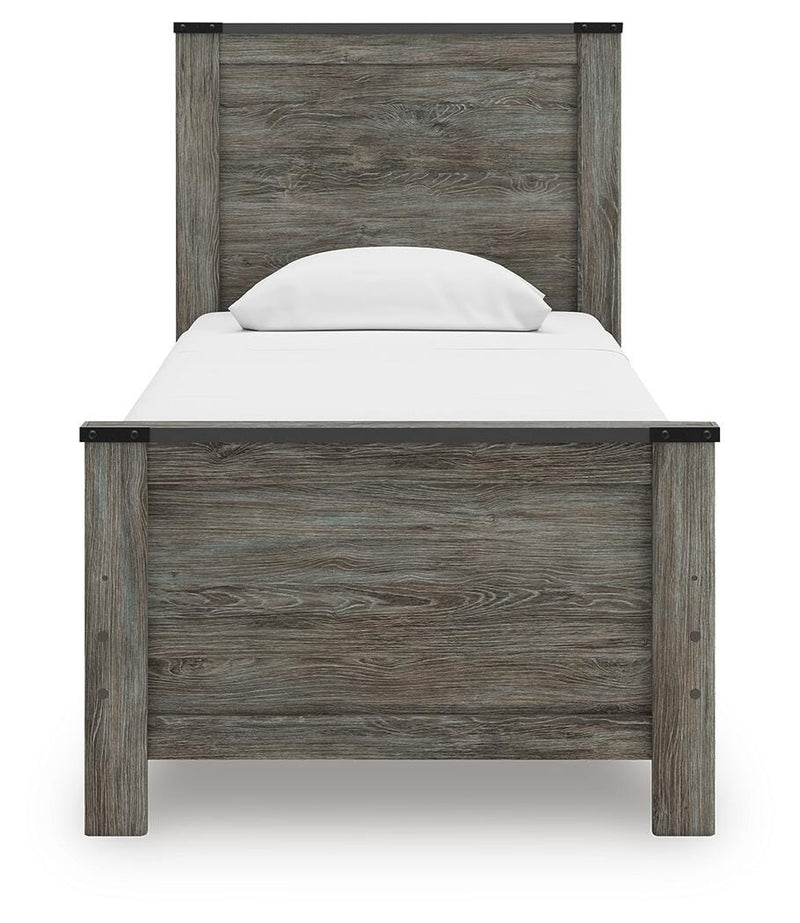 Frandern Twin Panel Bed, Dresser and Mirror - B4480B18