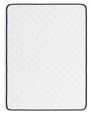 Frandern Warm Gray Twin Over Twin Loft Bed and Mattresses - B4480B27
