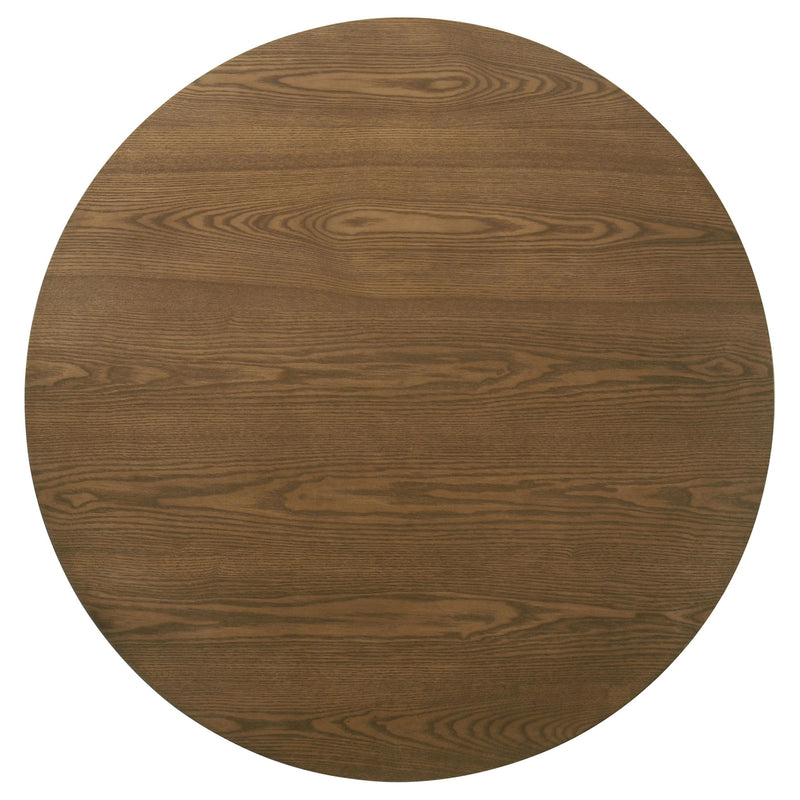 Franklin 36-inch Round Pedestal Coffee Table Dark Brown - 706438