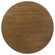 Franklin 54-inch Round Wood Pedestal Base Dining Table Dark Brown - 193830