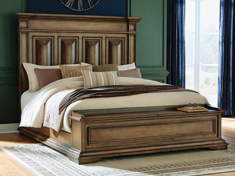 Frantanna Brown California King Panel Storage Bed - PCB949B9
