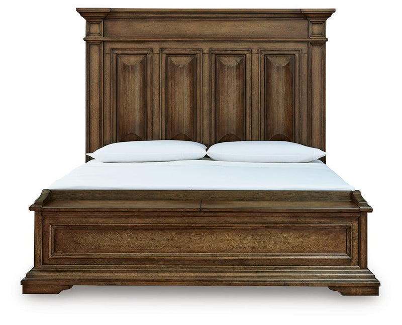 Frantanna Brown California King Panel Storage Bed - PCB949B9