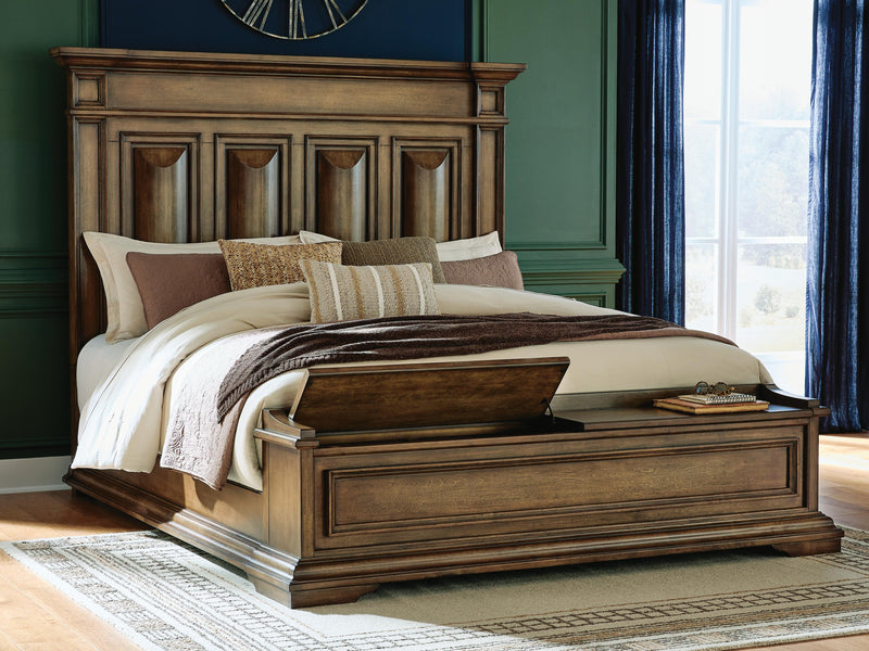 Frantanna Brown California King Panel Storage Bed - PCB949B9