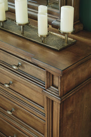 Frantanna Brown Dresser and Mirror - PCB949B1