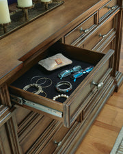 Frantanna Brown Dresser and Mirror - PCB949B1
