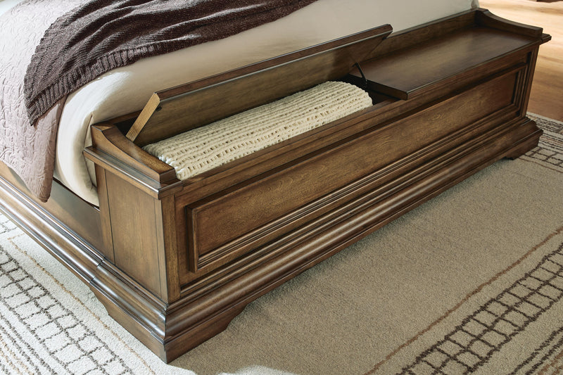 Frantanna Brown King Panel Storage Bed - PCB949B8