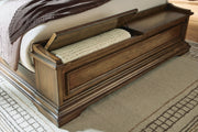Frantanna Brown Queen Panel Storage Bed - PCB949B4