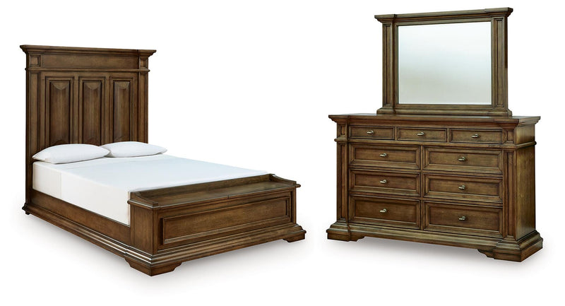 Frantanna Queen Panel Storage Bed, Dresser and Mirror - PCB949B5
