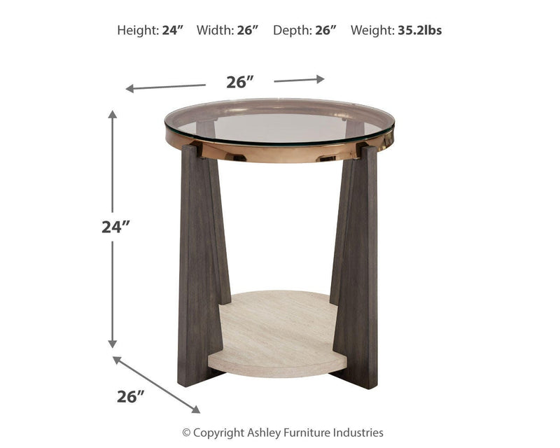 Frazwa Coffee Table with 1 End Table in Multi - PKG018492
