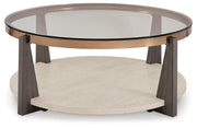 Frazwa Coffee Table with 1 End Table in Multi - PKG018492