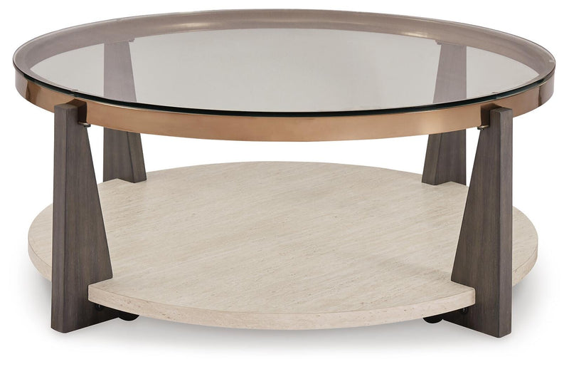 Frazwa Coffee Table with 1 End Table in Multi - PKG018492