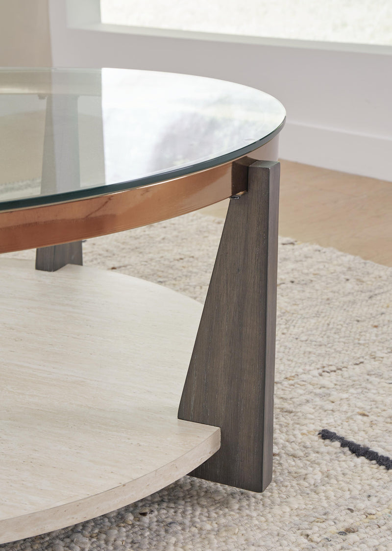 Frazwa Coffee Table with 1 End Table in Multi - PKG018492