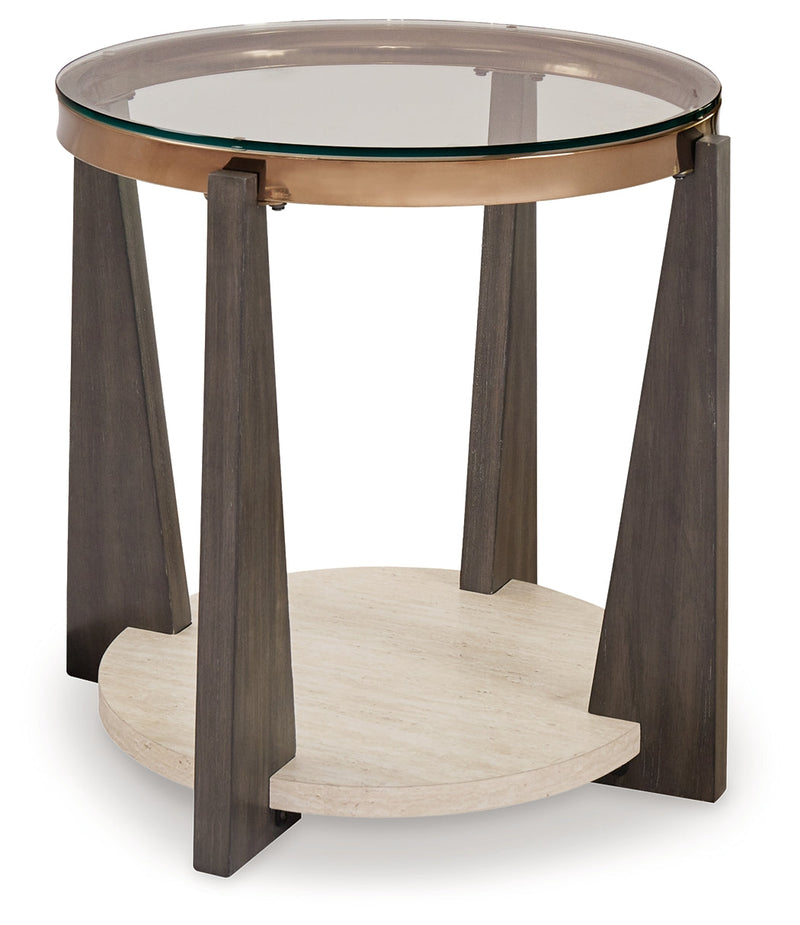 Frazwa Coffee Table with 2 End Tables in Multi - PKG018493