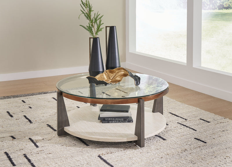 Frazwa Coffee Table with 2 End Tables in Multi - PKG018493