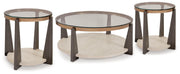 Frazwa Coffee Table with 2 End Tables in Multi - PKG018493