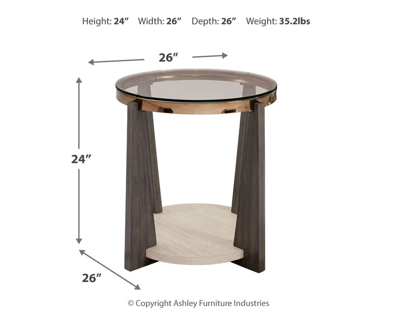 Frazwa Coffee Table with 2 End Tables in Multi - PKG018493