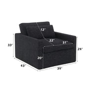 Frederick SWIVEL CHAIR W/PILLOW - AC03143