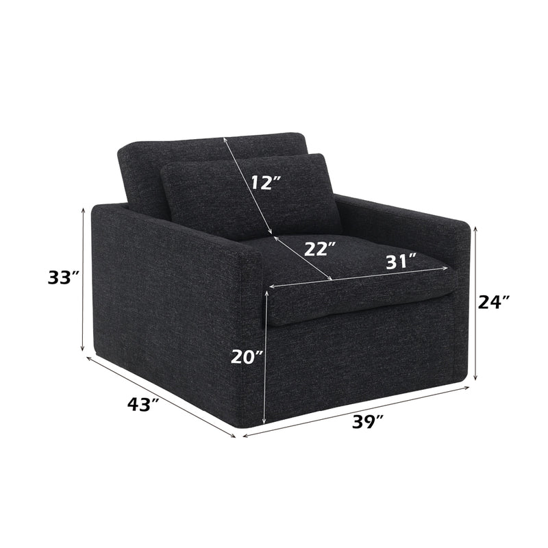 Frederick SWIVEL CHAIR W/PILLOW - AC03143