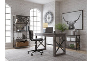 Freedan Grayish Brown 48" Home Office Desk - Gate FurnitureOffice Desks
