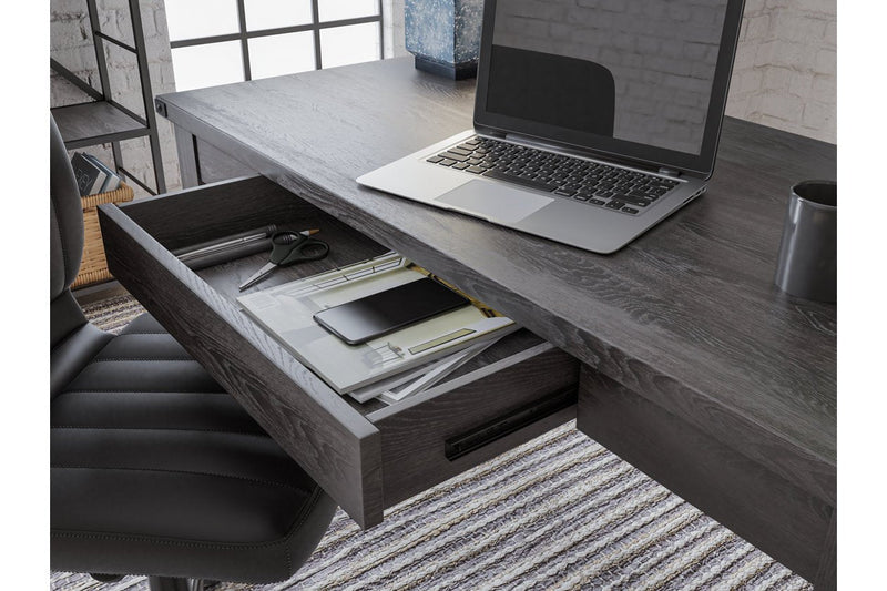 Freedan Grayish Brown 48" Home Office Desk - Gate FurnitureOffice Desks