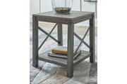 Freedan Grayish Brown End Table - Gate FurnitureEnd Table