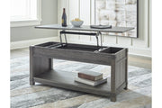 Freedan Grayish Brown Lift - Top Coffee Table - Gate FurnitureCoffee Table
