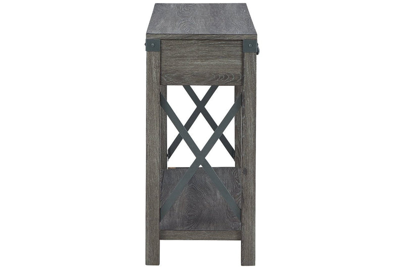 Freedan Grayish Brown Sofa/Console Table - Gate FurnitureSofa Table