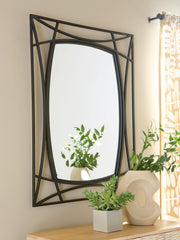 Freenville Black Accent Mirror - A8010408