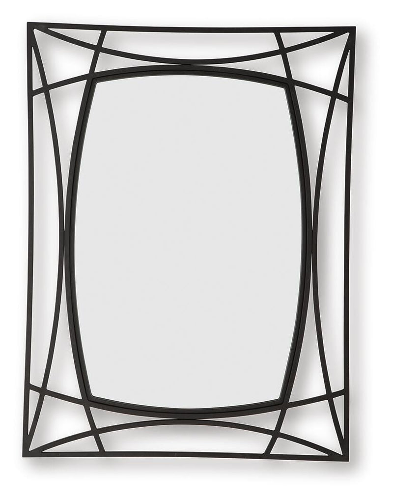 Freenville Black Accent Mirror - A8010408