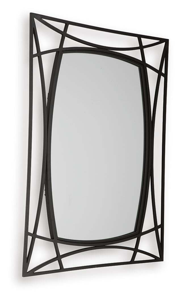 Freenville Black Accent Mirror - A8010408
