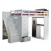 Freya Twin Loft Bed W/Storage - 37145