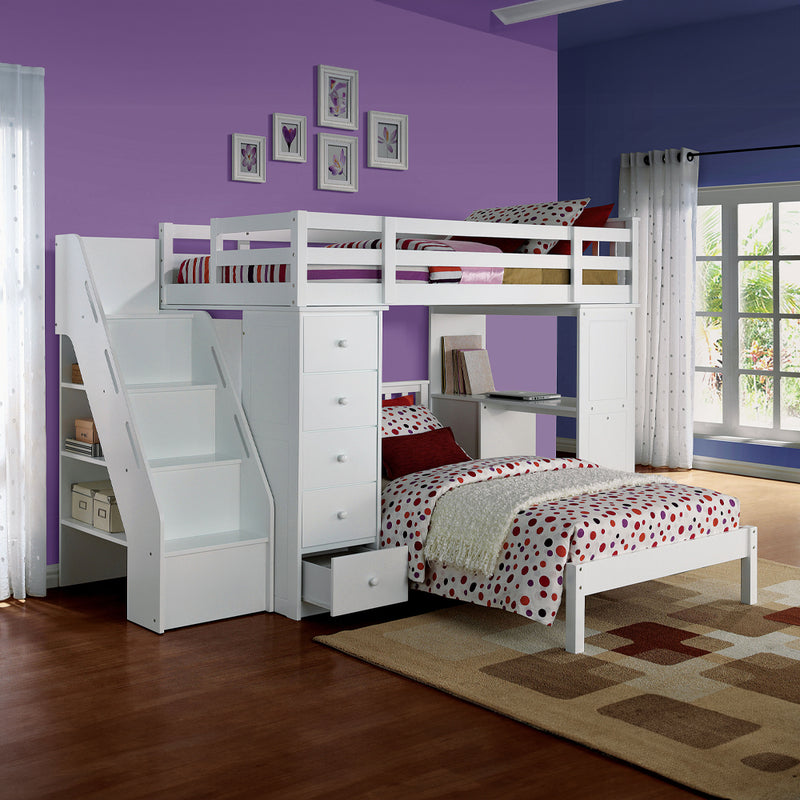 Freya Twin Loft Bed W/Storage - 37145