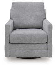 Freybourne Next-Gen Nuvella Pewter Swivel Accent Chair - A3000737