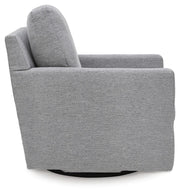 Freybourne Next-Gen Nuvella Pewter Swivel Accent Chair - A3000737