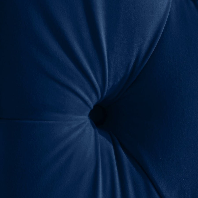 Fritz Velvet Queen Bed Blue - Gate FurnitureQueen Bed