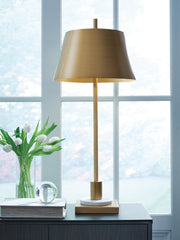 Fritzburn Gold Finish/White Table Lamp - L208444