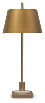 Fritzburn Gold Finish/White Table Lamp - L208444