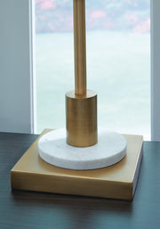 Fritzburn Gold Finish/White Table Lamp - L208444